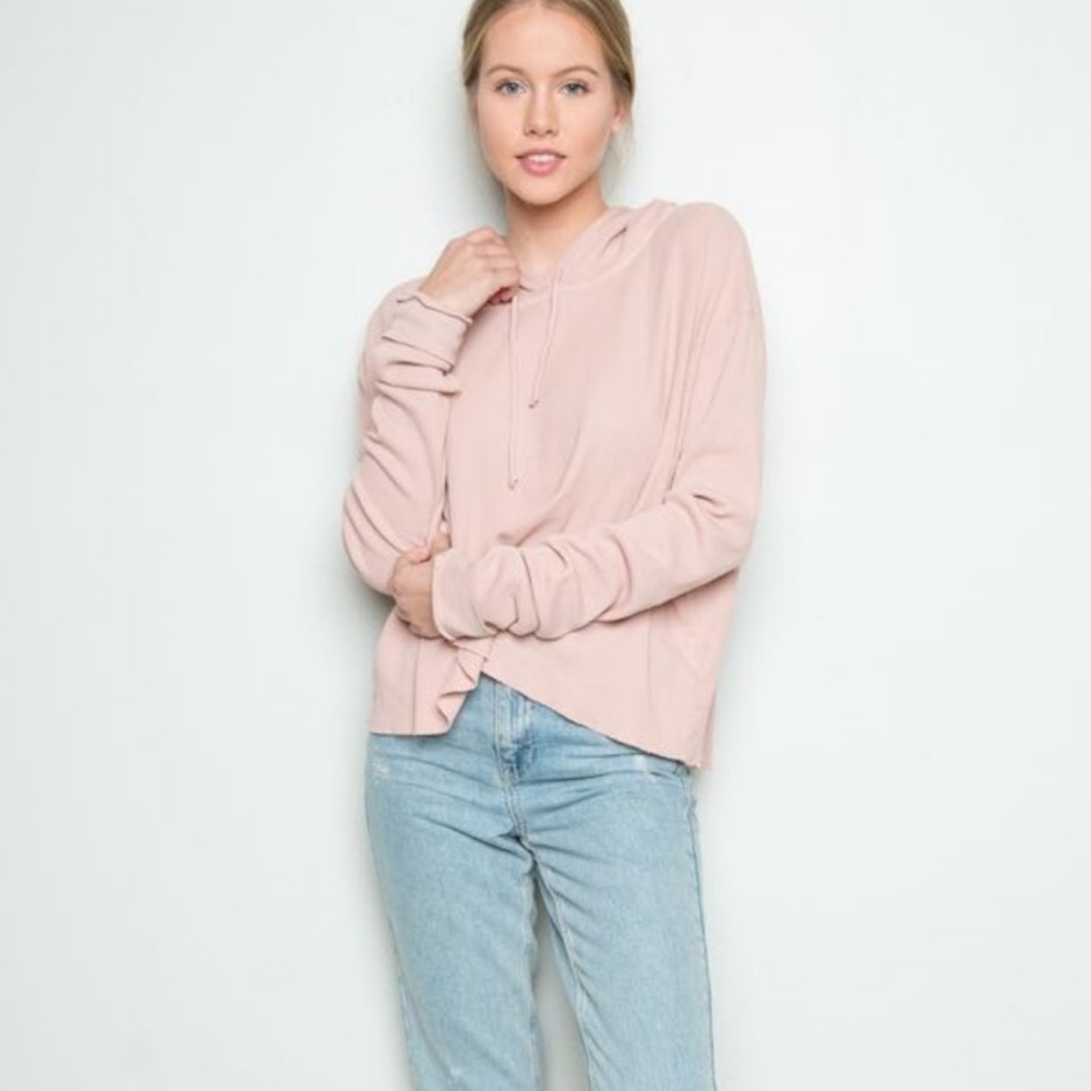 Baby Pink Lennon Hoodie - Picture 3 of 4